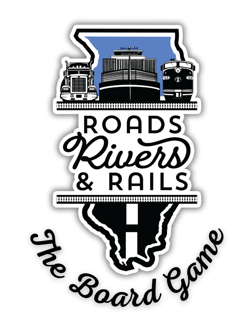 Roads, Rivers, and Rails Board Game