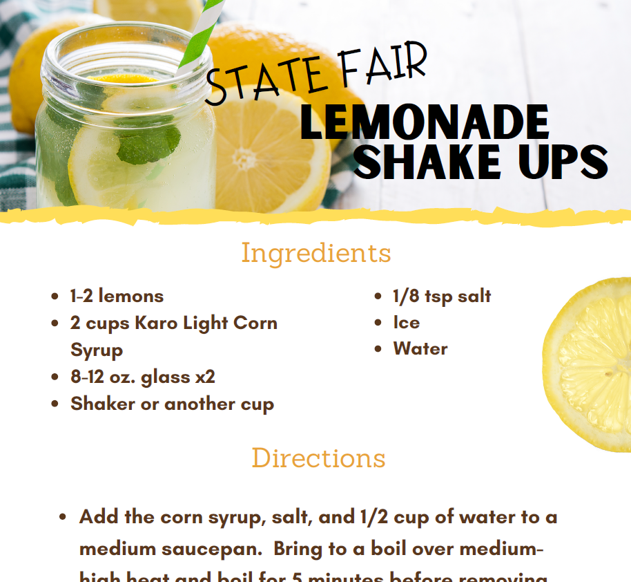 State Fair Lemonade Shake Ups